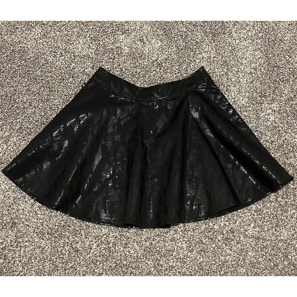 Rock & Republic Black Shiny Circle Skirt - Picture 10 of 10